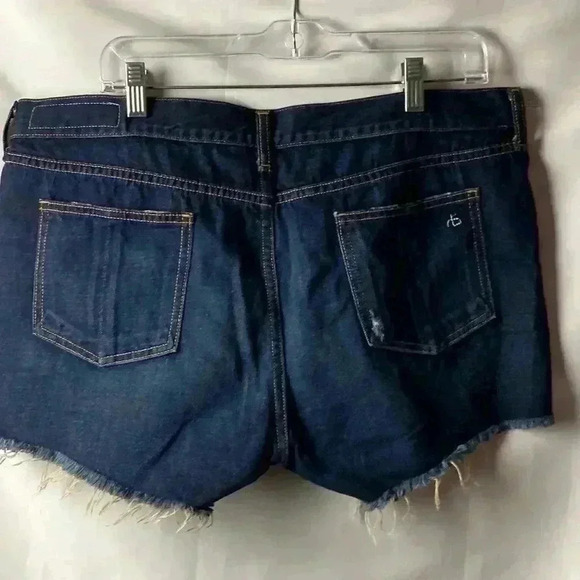 RAG & BONE DORIS WOMENS  SIZE 32 CUTOFF JEAN SHORTS GOOD CLEAN CONDITION - Picture 9 of 13